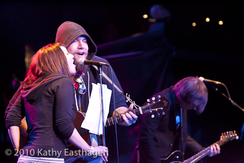 Molly Moore, Johnny Solomon (Communist Daughter) and Ryan Smith (the Melismastics)