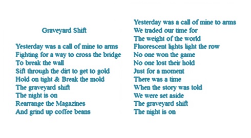 "Graveyard Shift" lyrics