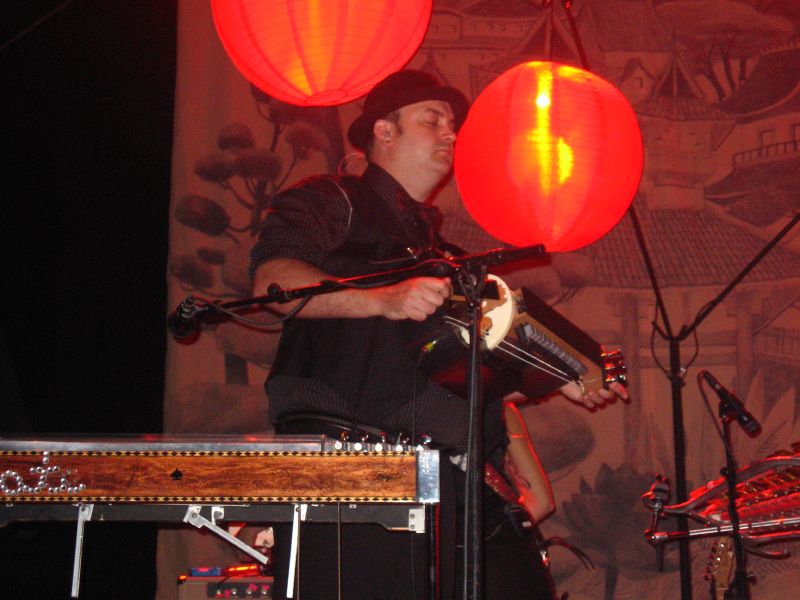 Chris Funk of The Decemberists on the hurdy-gurdy @ Electric Factory 11/1/06